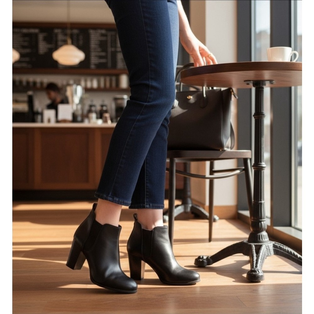 Michael Kors Classic Logo Bootie Boots 10 M Brown Black
